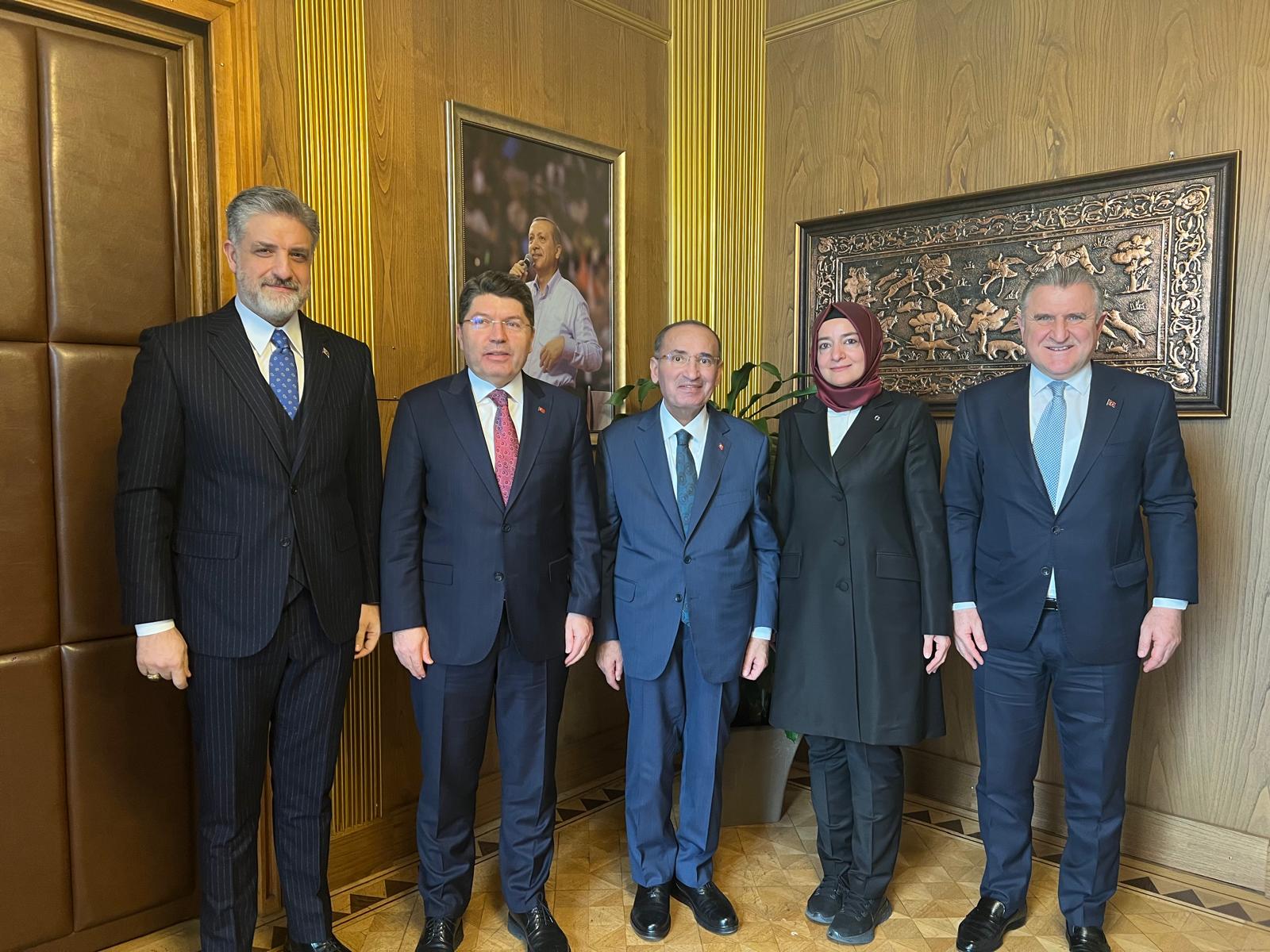 AK Parti Genel Başkan Yardımcısı Sayan Kaya, Bekir Bozdağ’ı Ziyaret Etti